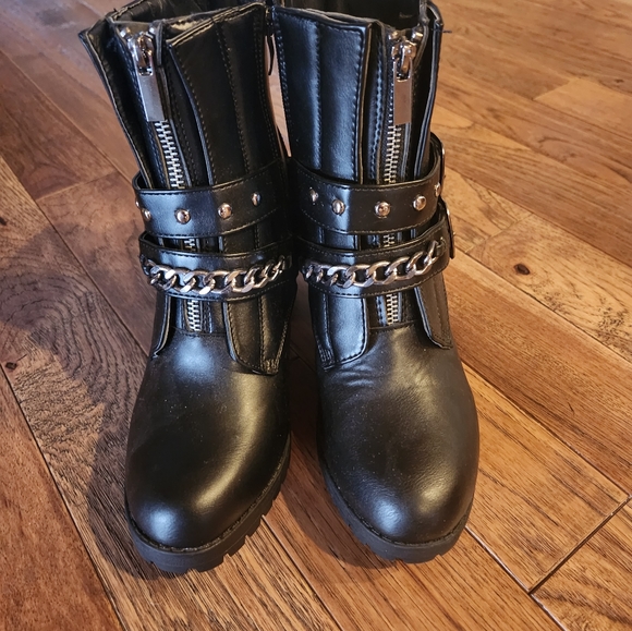 Black Combat Boots - Picture 2 of 5